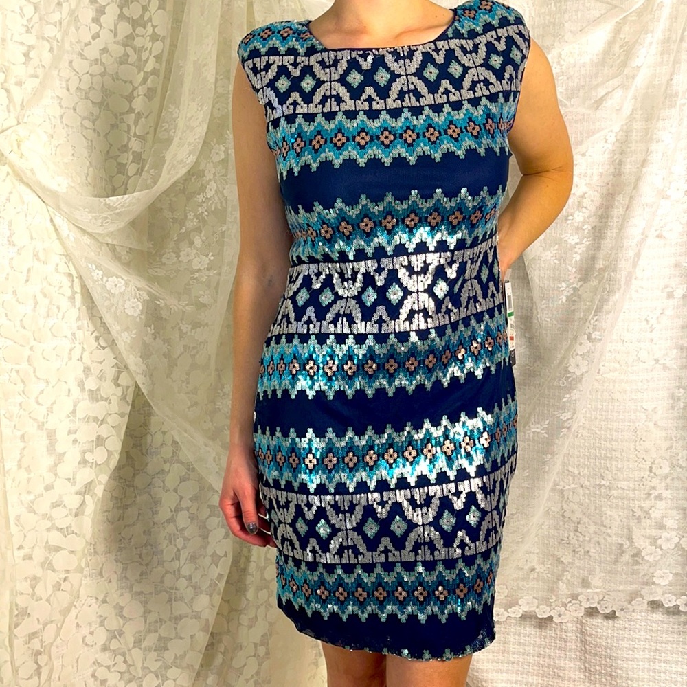 Sequin Tribal Dress Sz 4